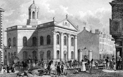 Cappella Unitaria, Paradise Street, Liverpool, incisa da J. Smith (incisione)